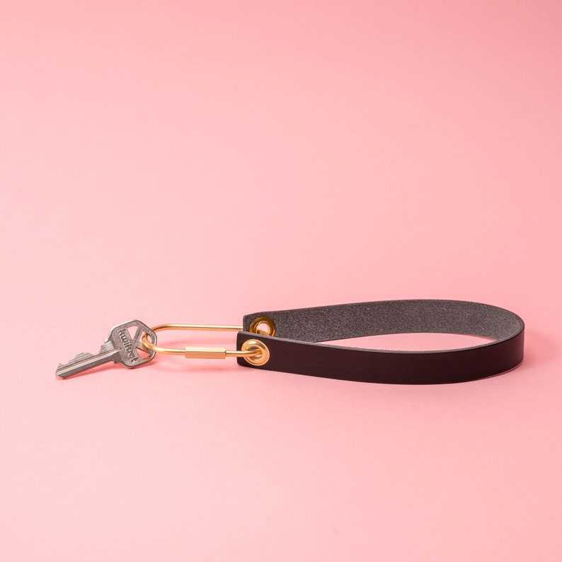 Leather Wristlet Keychain Gifts for her and him Anniversary Gift Birthday Gift#3