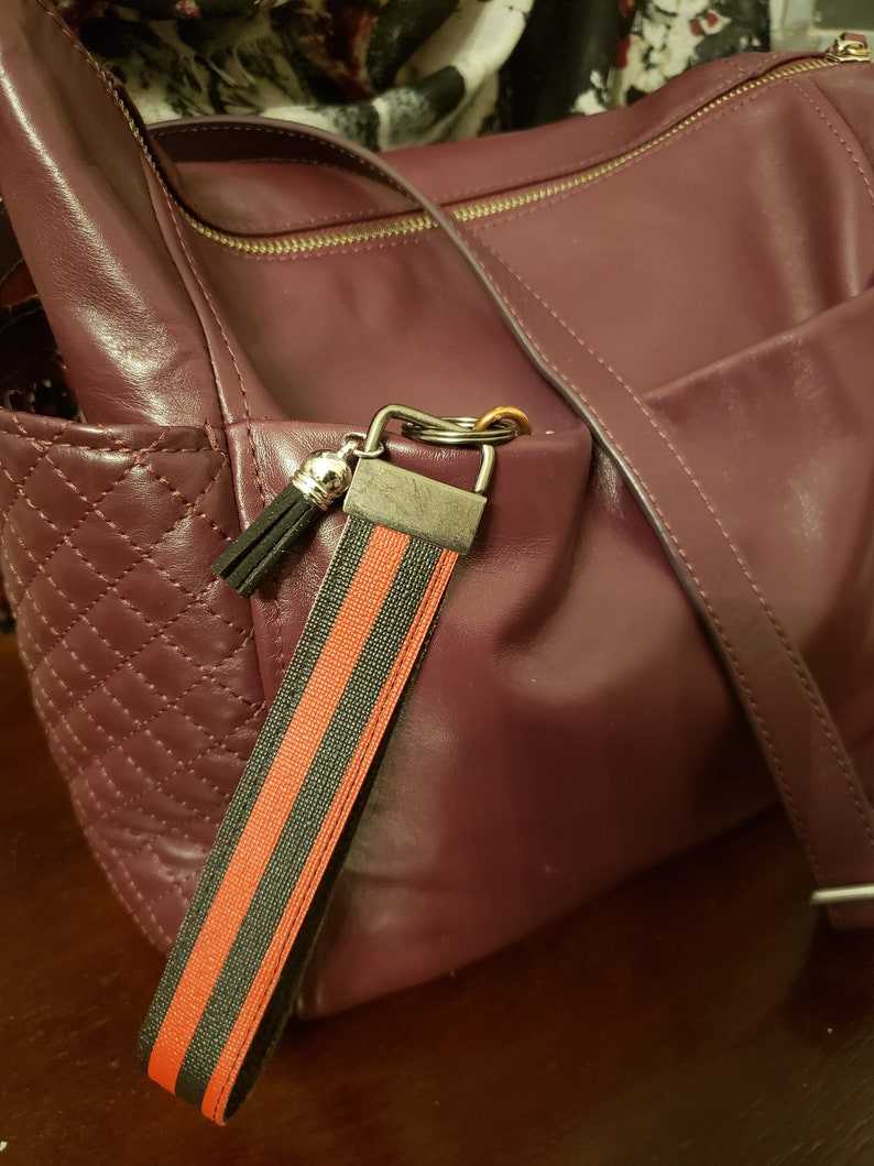 Leather Key Fob Gifts for her and him Anniversary Gift Birthday Gift#4