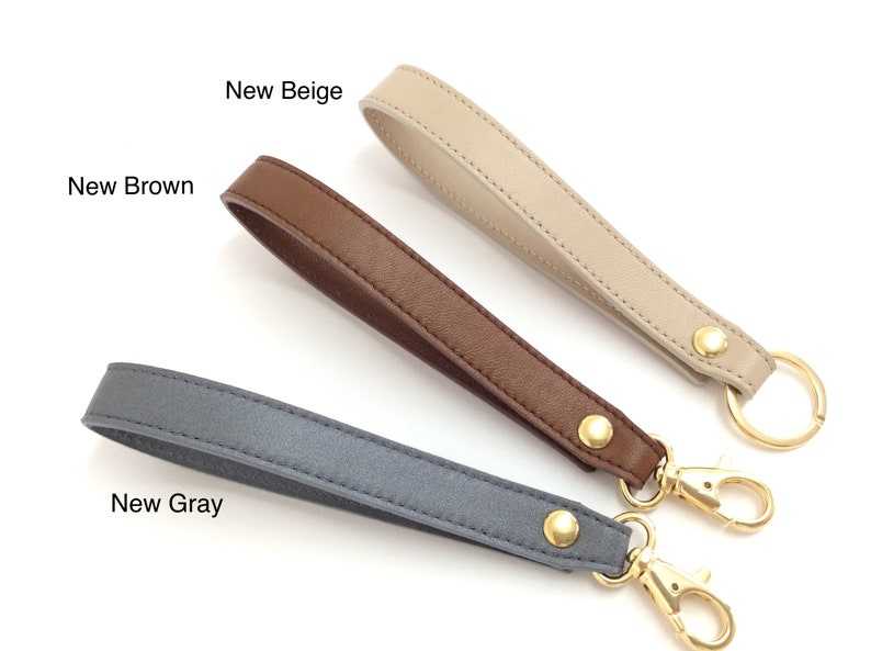 Leather Wristlet Key Fob Gifts for her and him Anniversary Gift Birthday Gift#7