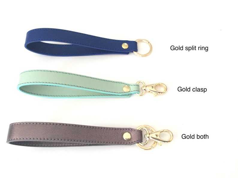 Leather Wristlet Key Fob Gifts for her and him Anniversary Gift Birthday Gift#3