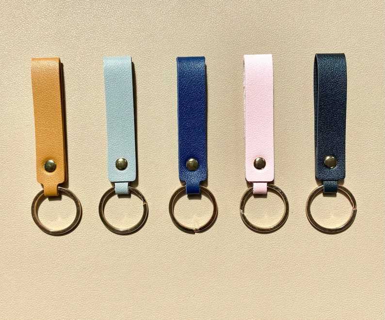 Leather Strap Keyring Gifts for her and him Anniversary Gift Birthday Gift#2