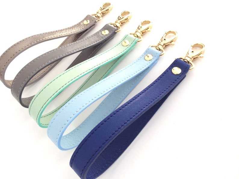 Leather Wristlet Key Fob Gifts for her and him Anniversary Gift Birthday Gift#1