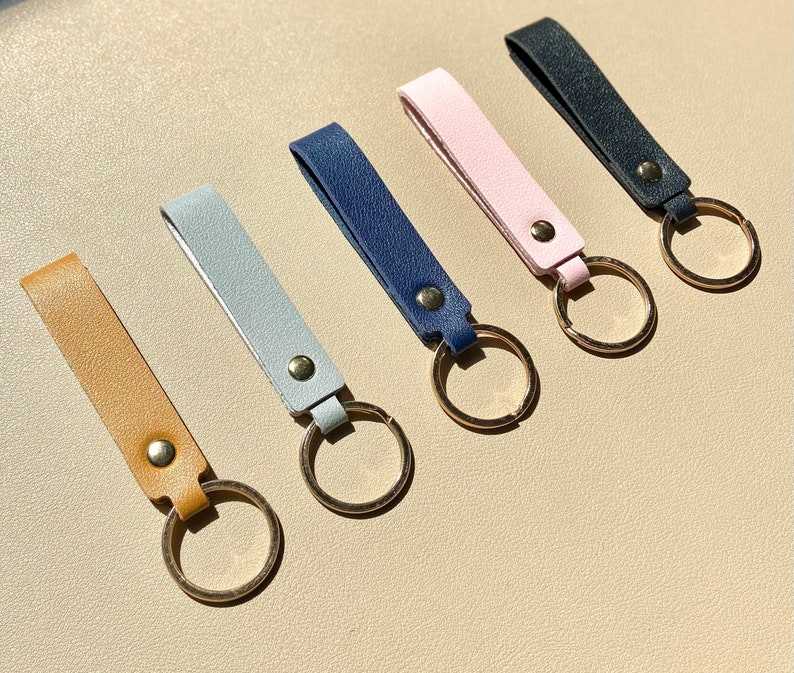 Leather Strap Keyring Gifts for her and him Anniversary Gift Birthday Gift#1