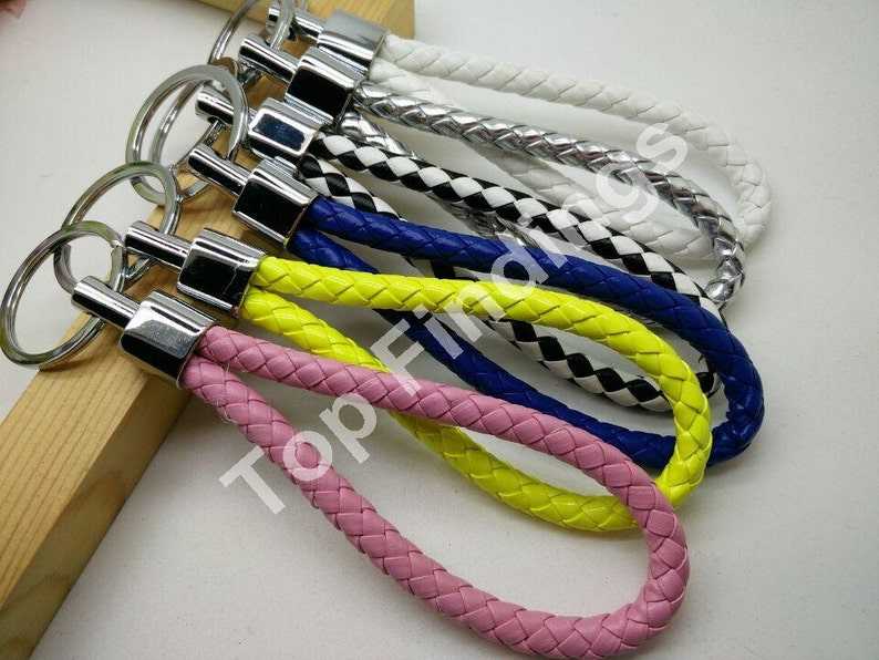 Leather Keyring Set Gifts for her and him Anniversary Gift Birthday Gift#2