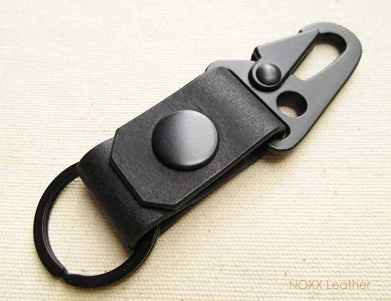 Belt Leather Key Fob Gifts for her and him Anniversary Gift Birthday Gift#1
