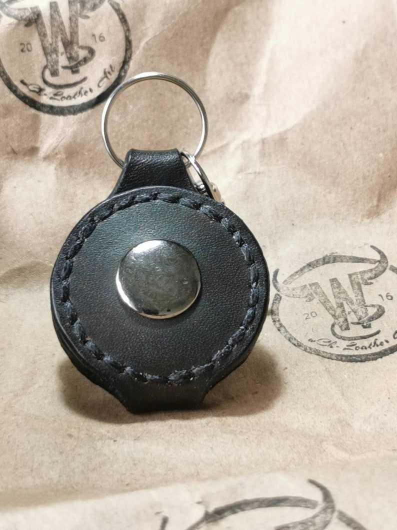 Natural leather key fob Gifts for her and him Anniversary Gift Birthday Gift#6