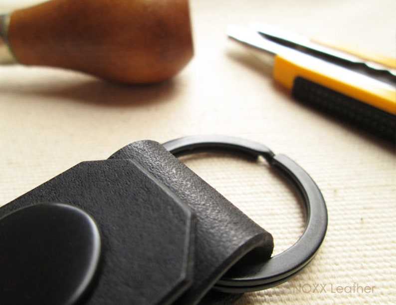 Belt Leather Key Fob Gifts for her and him Anniversary Gift Birthday Gift#4
