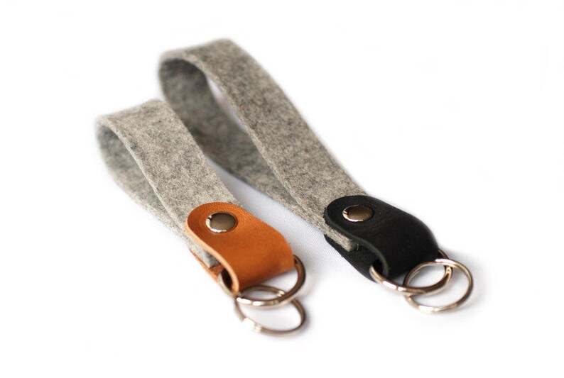 Wool Felt Keychain Gifts for her and him Anniversary Gift Birthday Gift#2