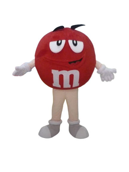 Purchase Mascot blue M & M's, giant, plump and funny in Mascots