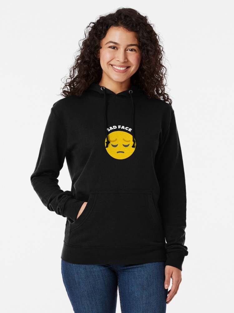 Sad smiley hoodie on sale