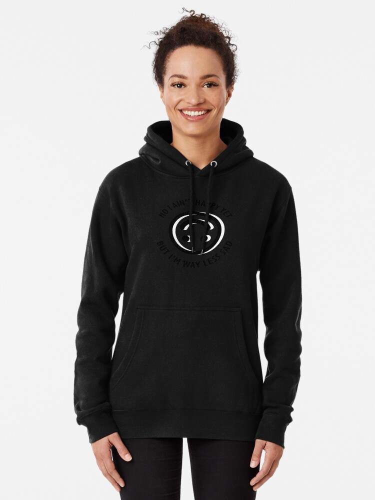 Emo Hoodies Way Less Sad Inspired Smile Hoodie emohoodies