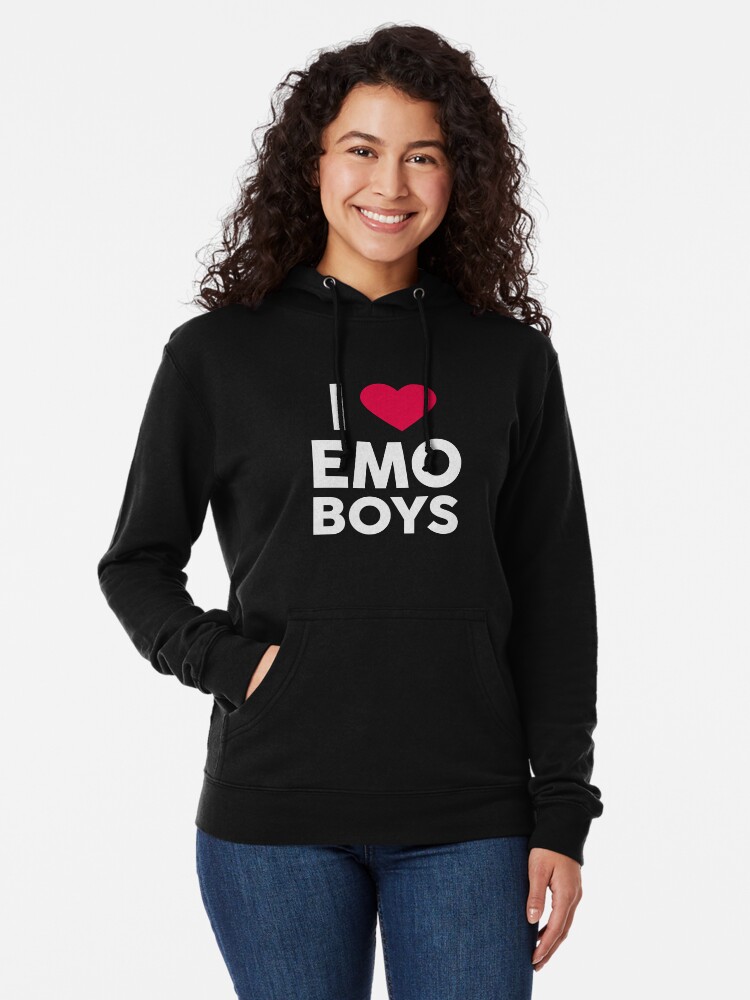 Custom Emo Hoodies I LOVE EMO BOYS Hoodie emohoodies