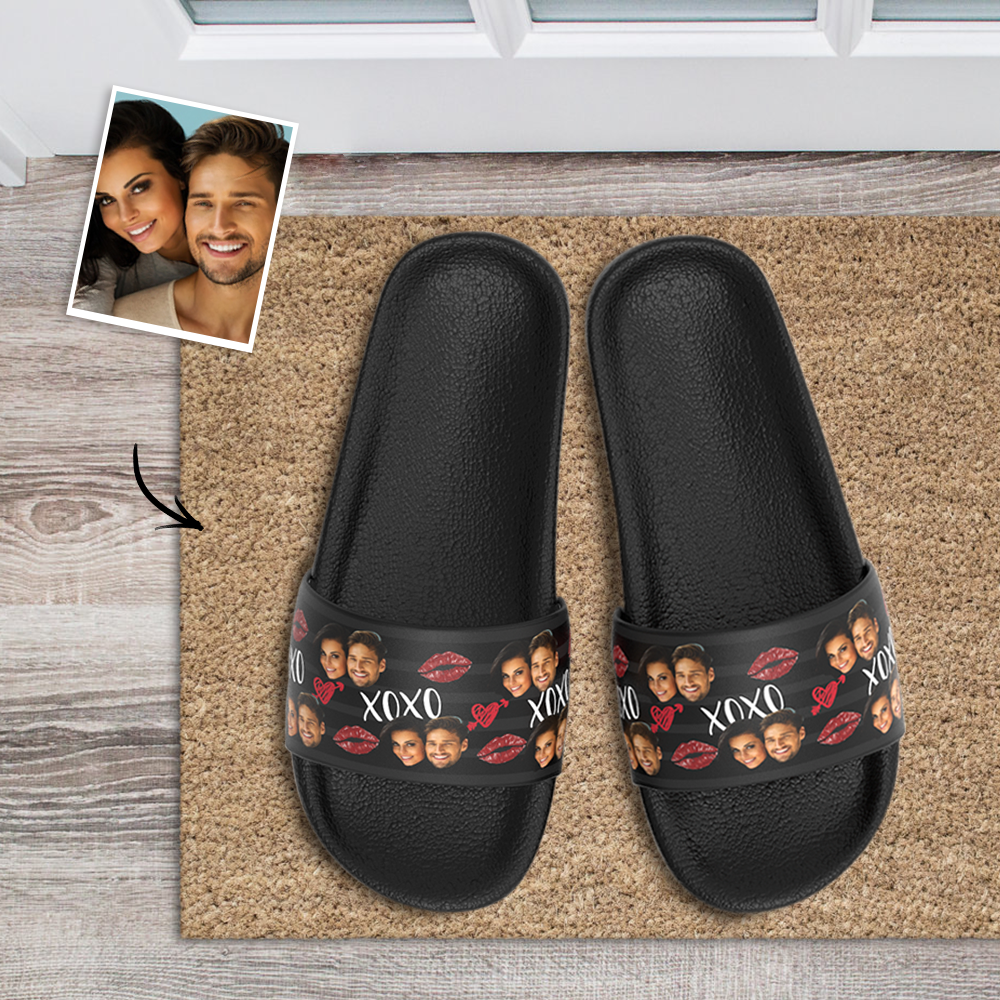 Custom Slide Sandal Custom Flip Flops Velcro Slide Sandals