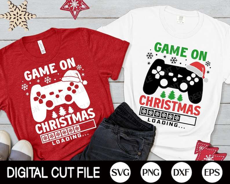 Funny Christmas Shirt Svg, Game on Christmas SVG#1