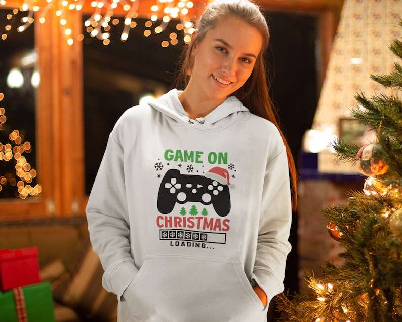 Funny Christmas Shirt Svg, Game on Christmas SVG#5