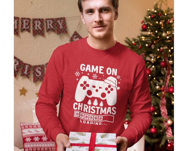 Funny Christmas Shirt Svg, Game on Christmas SVG#4