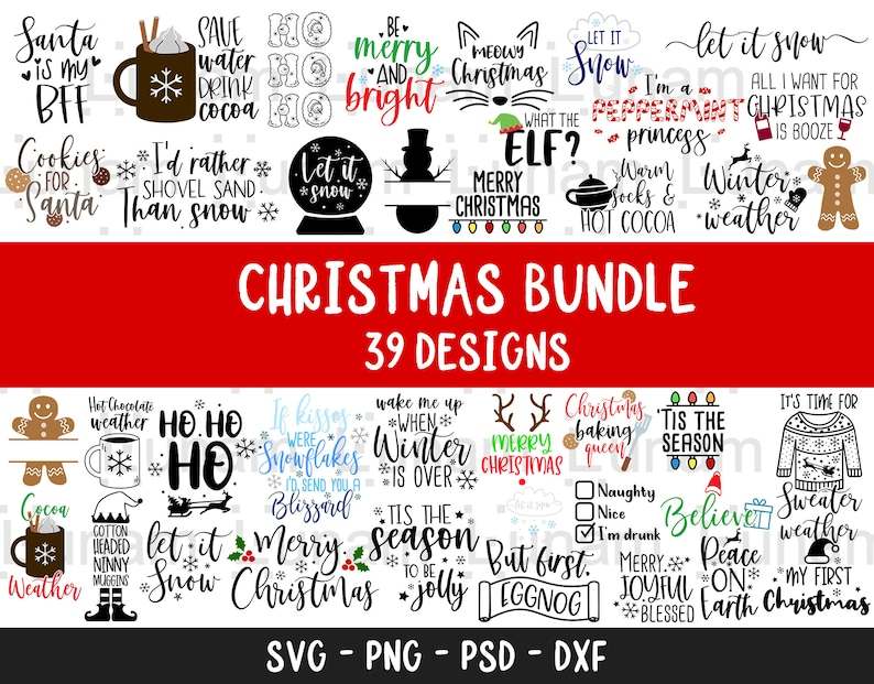 Funny Christmas Svg, Christmas SVG Bundle#1