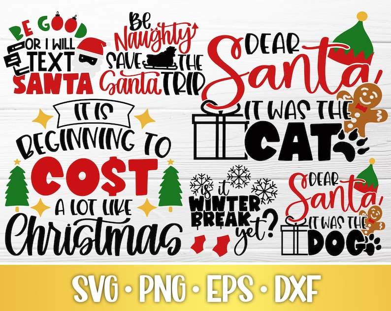 Funny Christmas Svg, Funny Christmas Svg Bundle | Santa Svg | Elf Svg#4