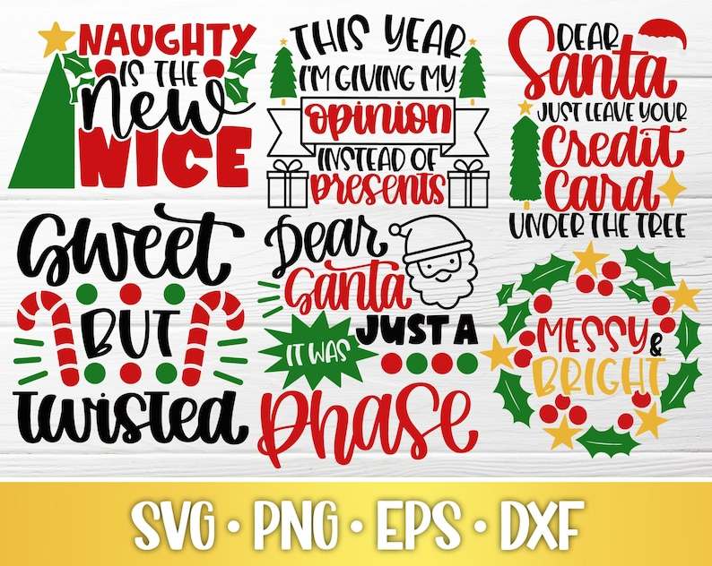 Funny Christmas Svg, Funny Christmas Svg Bundle | Santa Svg | Elf Svg#5
