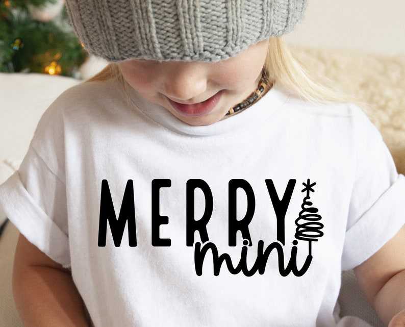Funny Christmas Shirt Svg, Merry Mini SVG PNG PDF#1