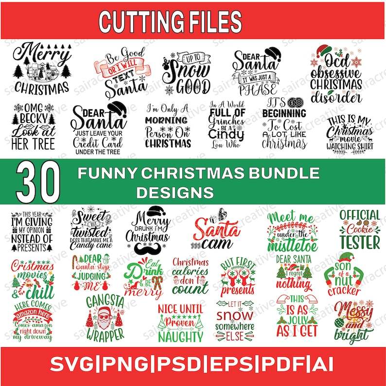 Funny Christmas Ornament Svg, Funny Christmas SVG Bundle Xmas svg#1