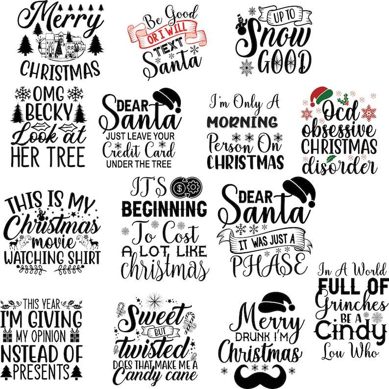Funny Christmas Ornament Svg, Funny Christmas SVG Bundle Xmas svg#2