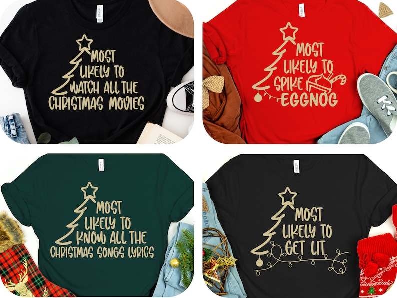 Funny Christmas Ornament Svg, Most Likely To Svg#2