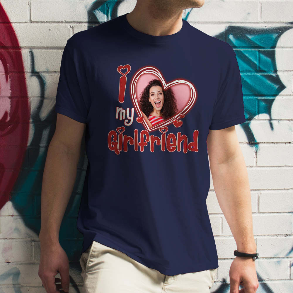 I Love My Girlfriend, T Shirt Design Graphic by MIZAN_CREATIVE · Creative  Fabrica