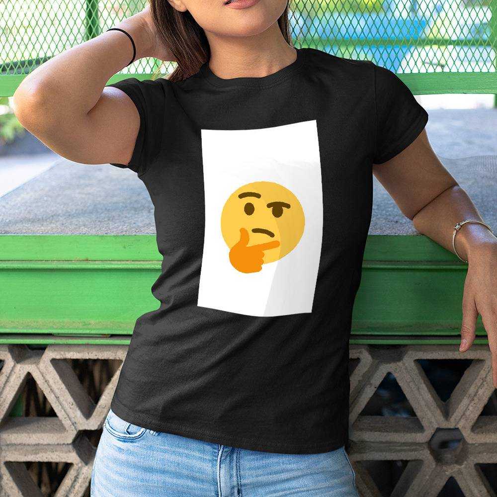 Thinking Meme T shirt Emoji T shirt Cotton Shirt thinkingmeme.store