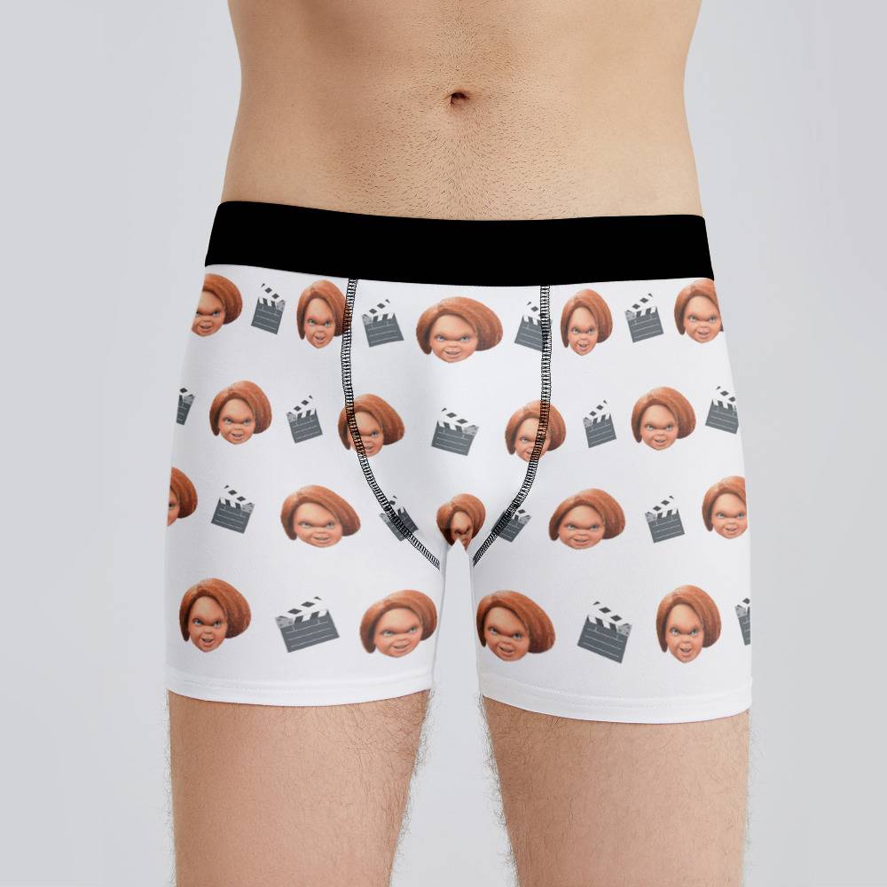 Chucky Boxers Custom Photo Boxers Men s Underwear Classic Slate