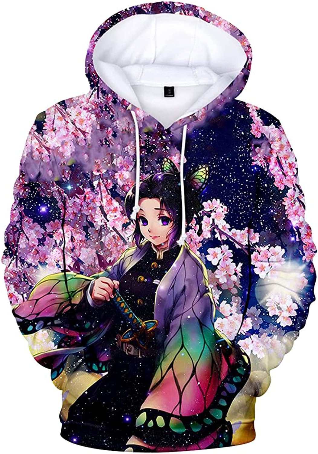 Mulheres Hoodie Demon Slayer Anime Nezuko Graphic Harajuku Kawaii S A  Própria Tops Inverno Estética Bonito Suéter 4PHA De $375,48