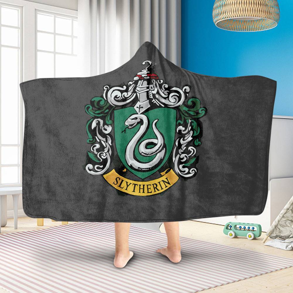Harry Potter Blanket Hoodie Blanket 50x40 Slytherin Hooded
