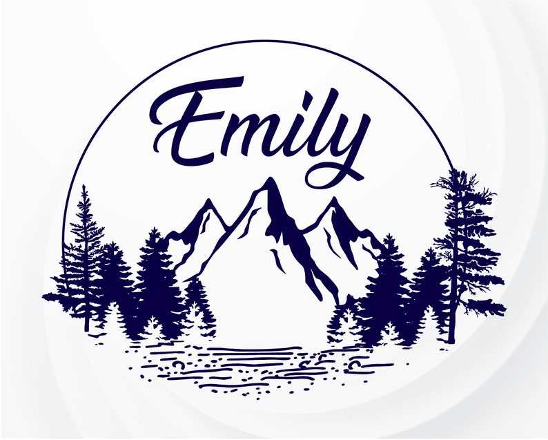 Nature Landscape Svg, Mountains And Trees Svg#6