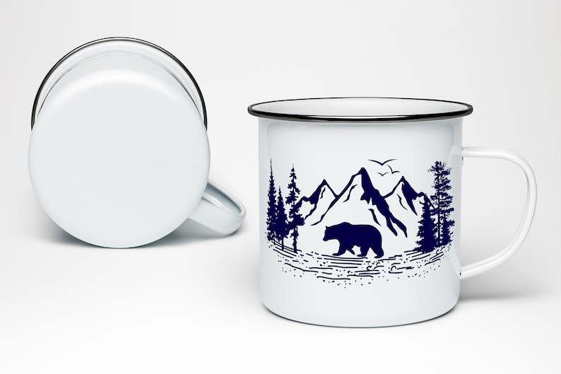 Landscape SVG, Mountain Scene Svg#3