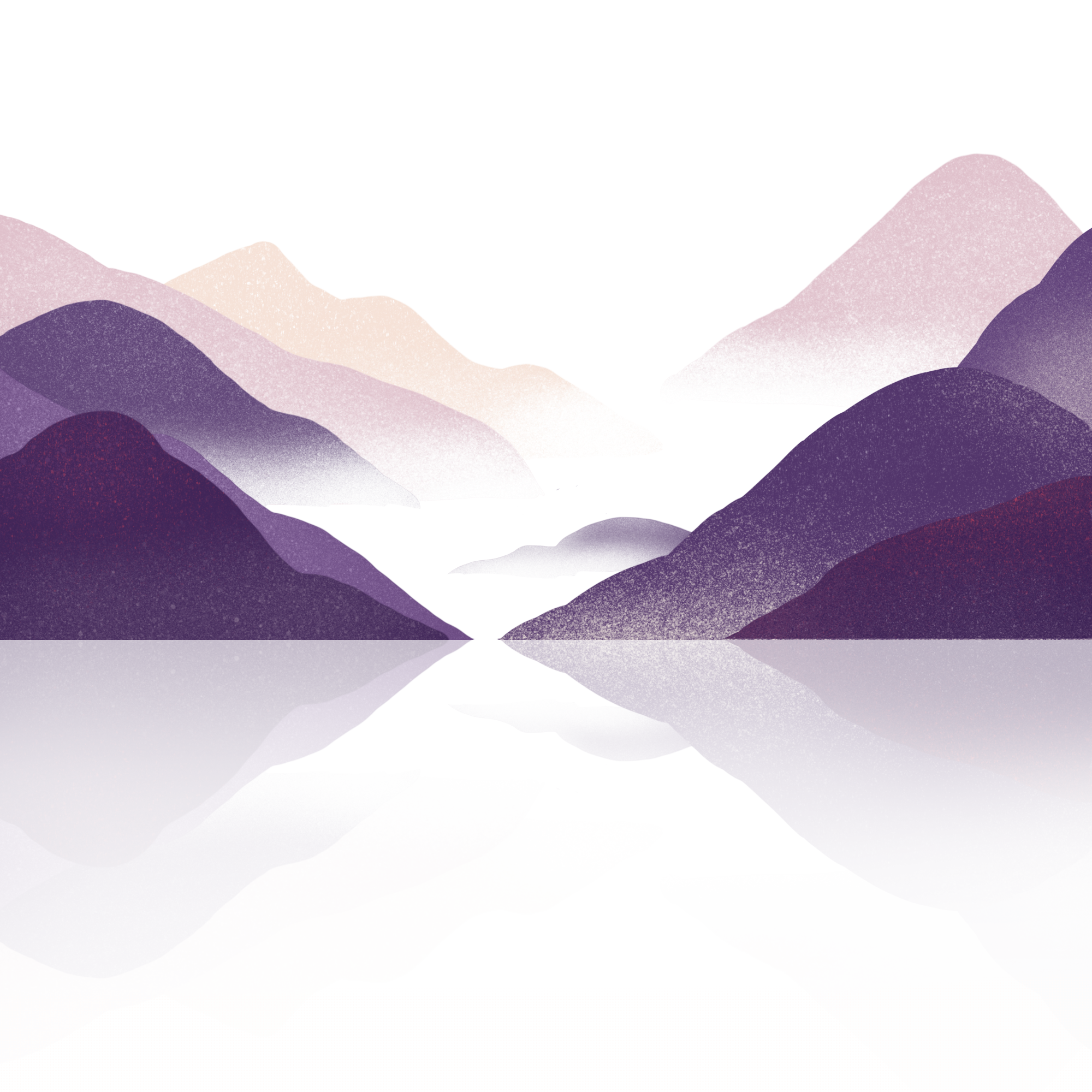 Purple Mountain Silhouette Svg, Mountain Svg