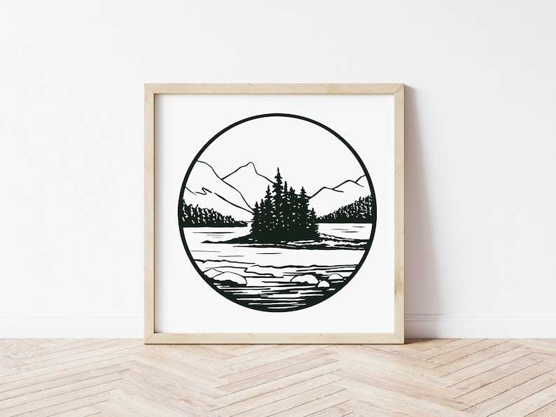 Rocky Mountains Svg, Mountains And Trees Svg#2