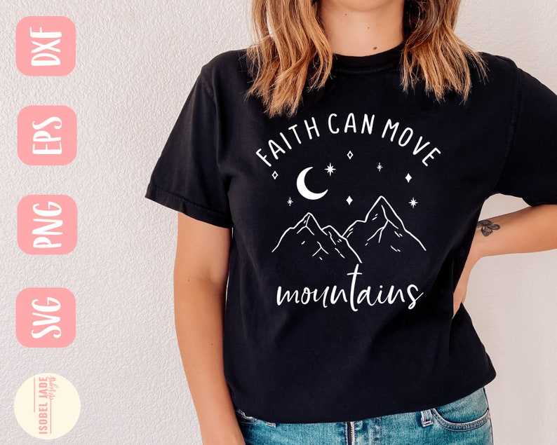 God SVG, Faith Can Move Mountains Svg#1