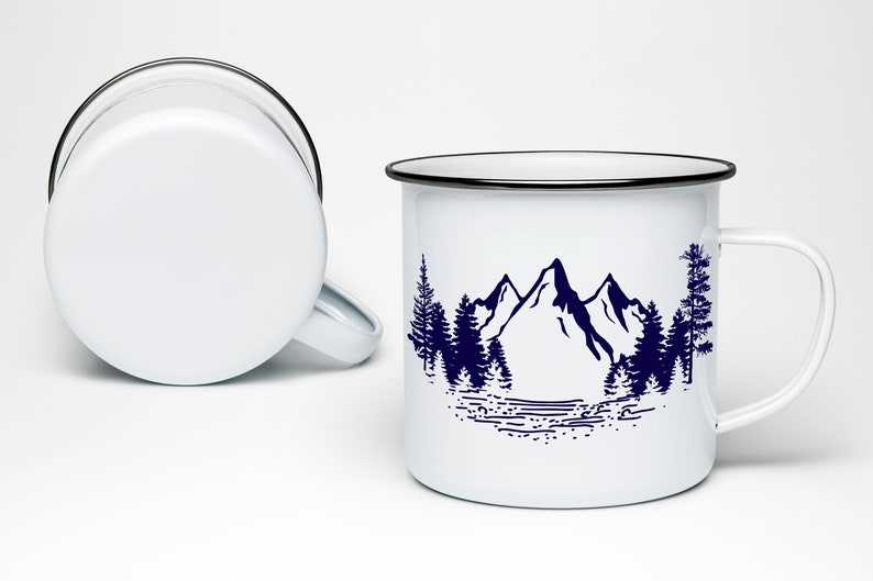 Mountains Clipart SVG, Mountains And Trees Svg#3