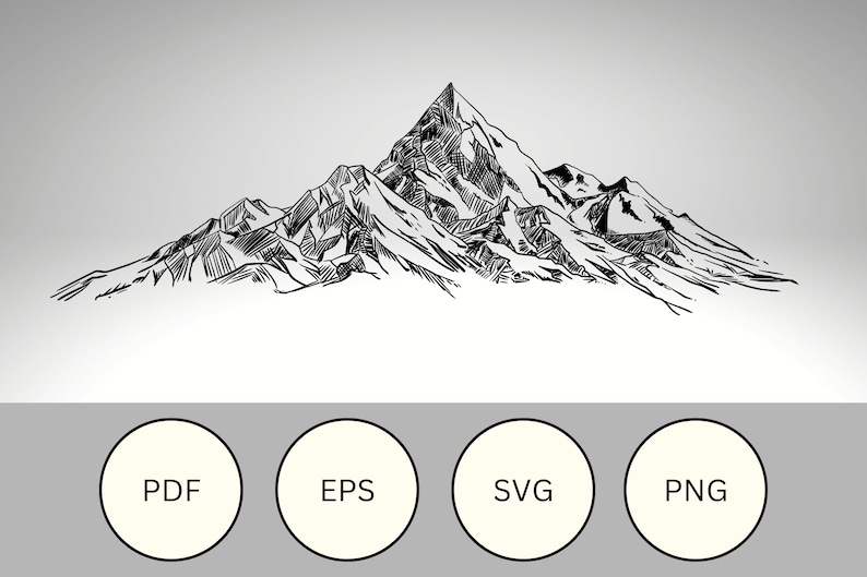 Mountain Berg Tattoo Transparent Svg, Mountain Range Svg