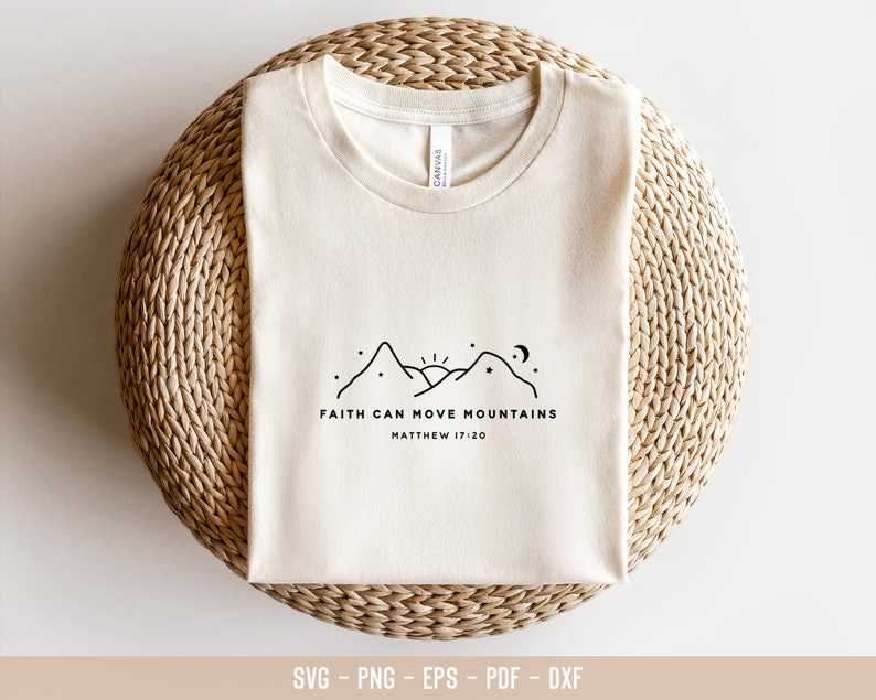 Amazing Grace Svg, Faith Can Move Mountains Svg#5