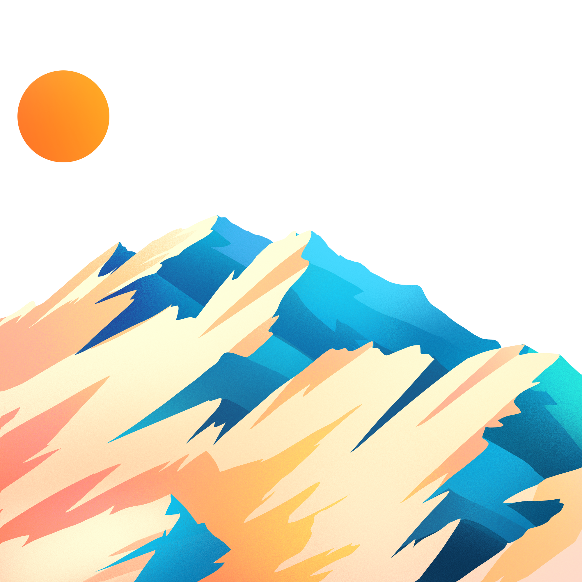 Sunset Mountains Svg, Mountain Svg