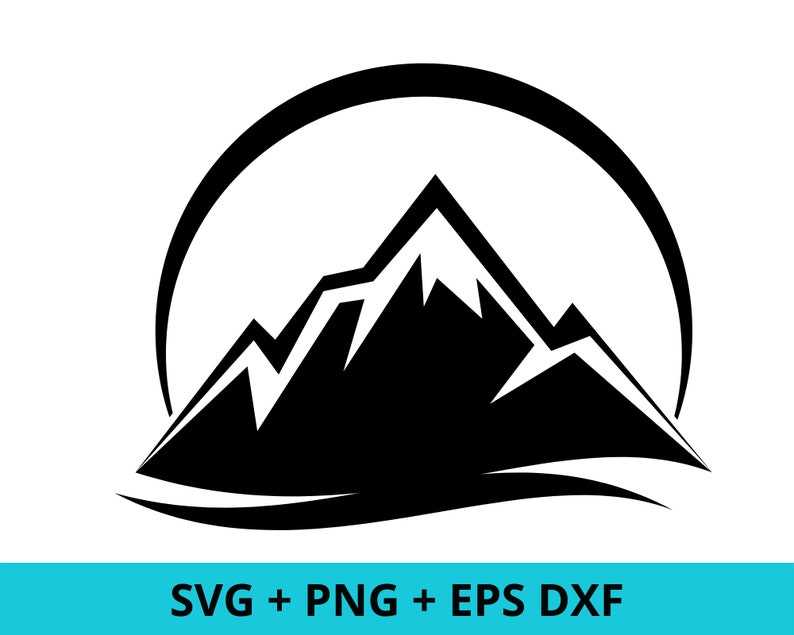 Mountain Scene Svg, Mountain Silhouette Svg#1