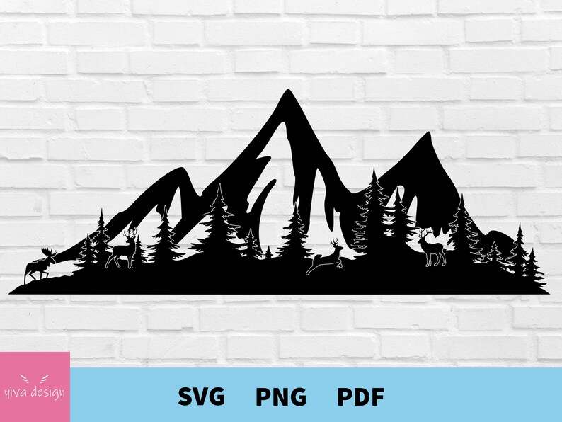 Nature Svg, Mountain Range Svg#6
