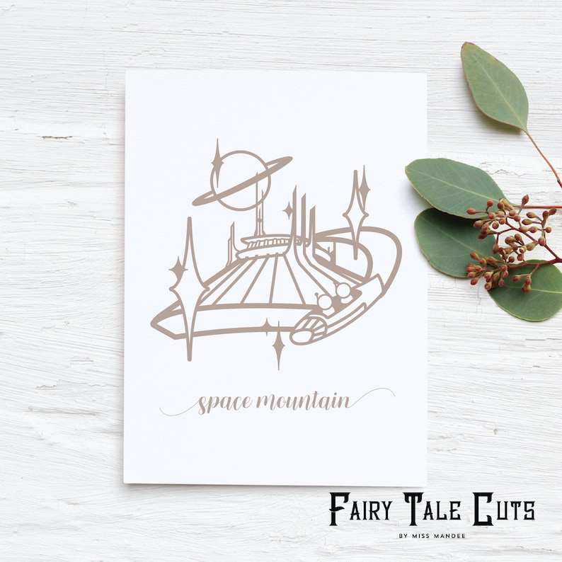 Disneyland Cut File SVG, Space Mountain Svg#3