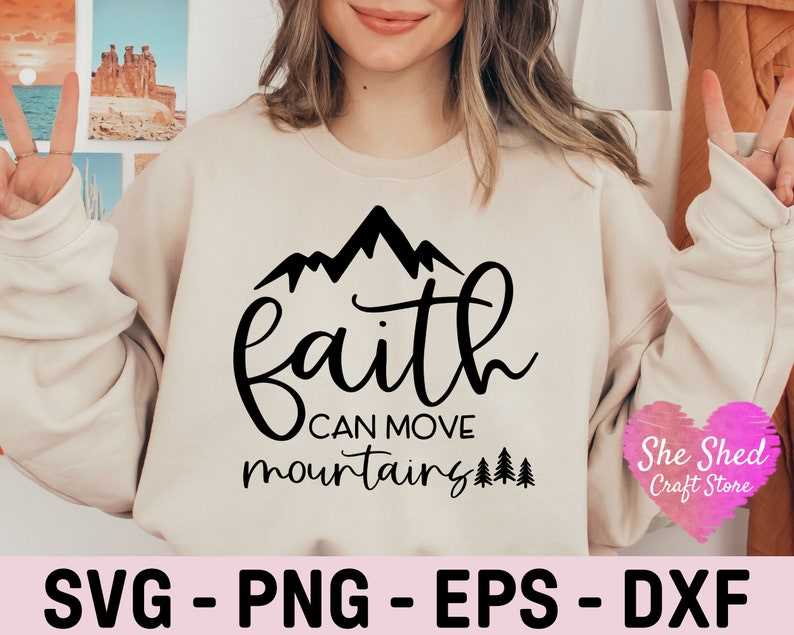 Fearless Svg, Faith Can Move Mountains Svg#5