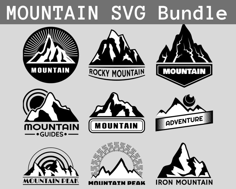 Mountain  Travel Svg, Mountain Silhouette Svg