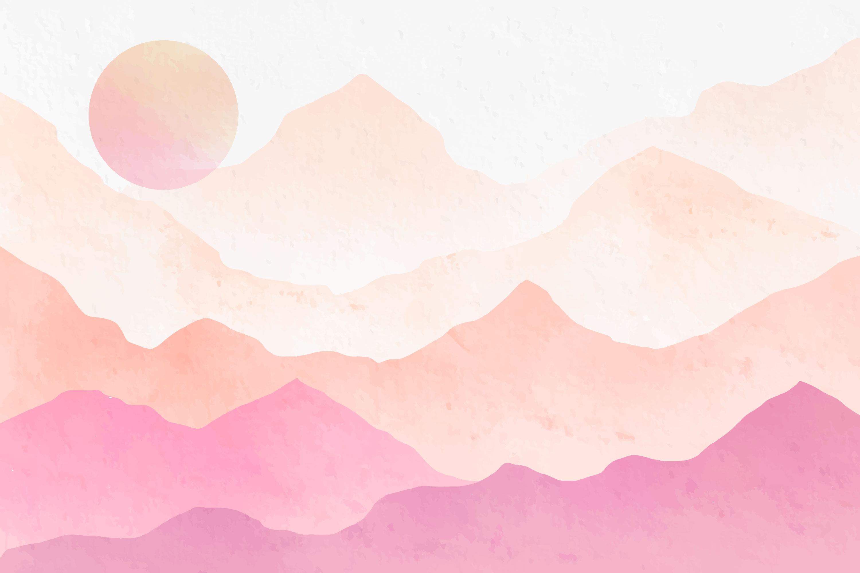 Pink Mountains Svg, Mountain Svg