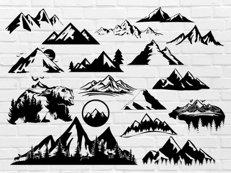 Nature Svg, Mountain Range Svg#1