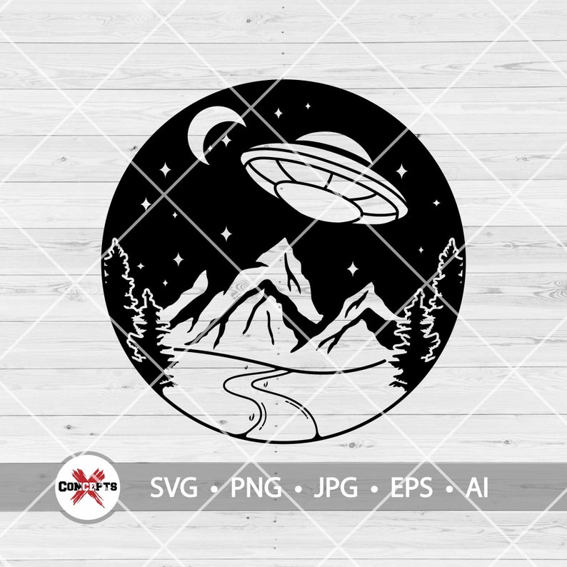 Outer Space Svg, Space Mountain Svg