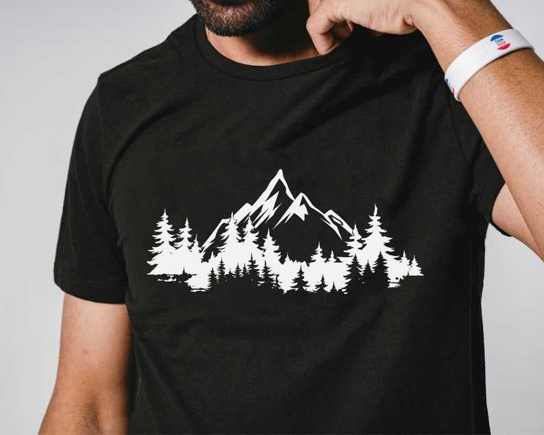 Mountain and Trees Svg, Mountain Range Svg#5